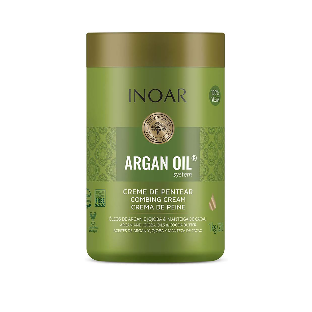 INOAR ARGAN OIL Hair Mask 1kg Deep Moisture Repair for Dry and Damaged Hair 7898581084747