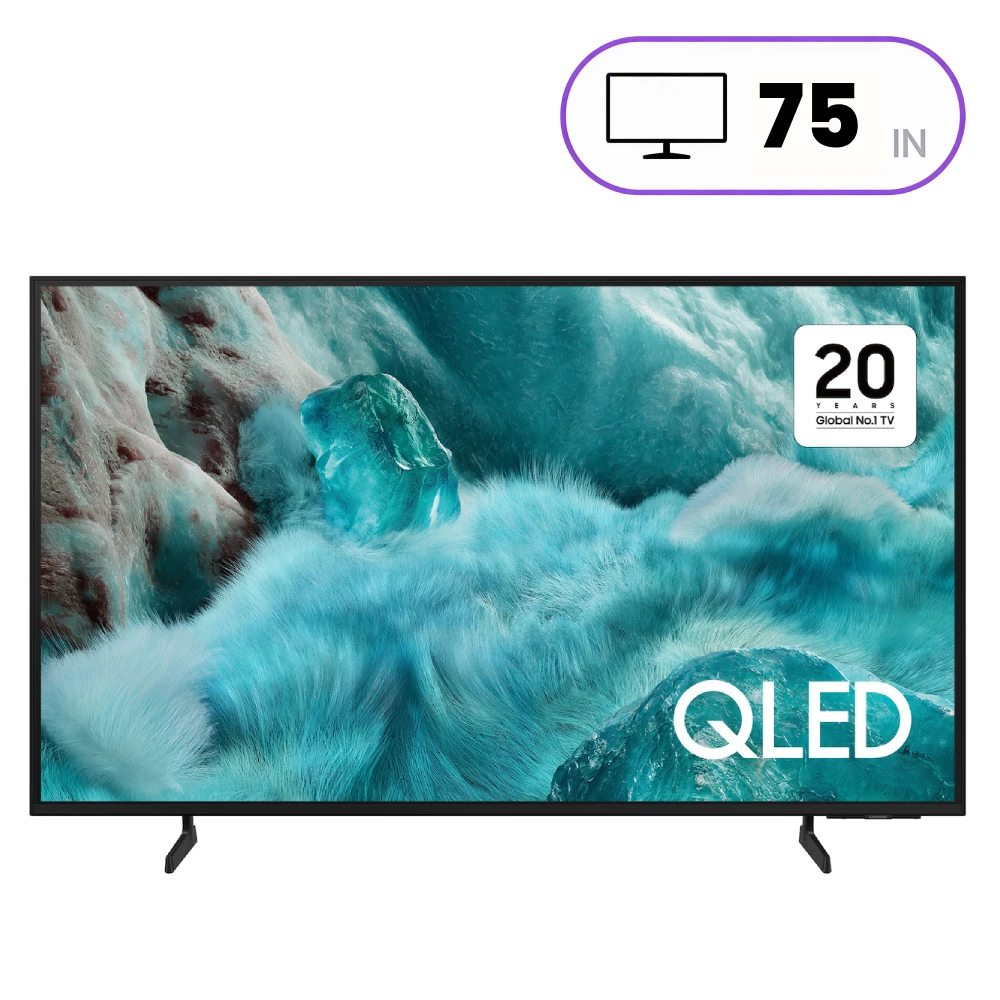 Samsung QA75Q7FAAU Television - 75 Inch - 4K Ultra HD - Smart Tizen TV - QLED - Black