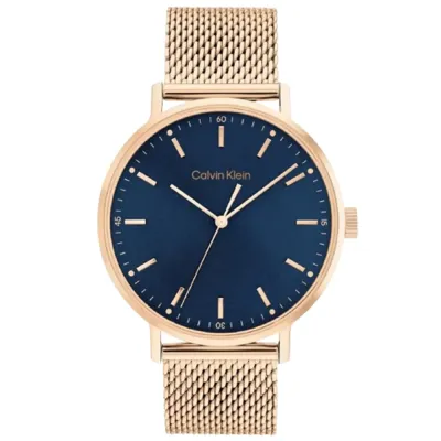 کاتژمێری پیاوانە کالڤین کلاین Calvin Klein بە شاشەی 40mm سپی دروستکراوی وڵاتی سویسرا