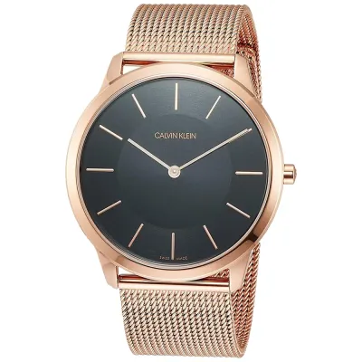 کاتژمێری پیاوان کاڵڤن کلاین Calvin Klein بە قەبارەی 40mm بە ڕووی ڕەش – سویسری