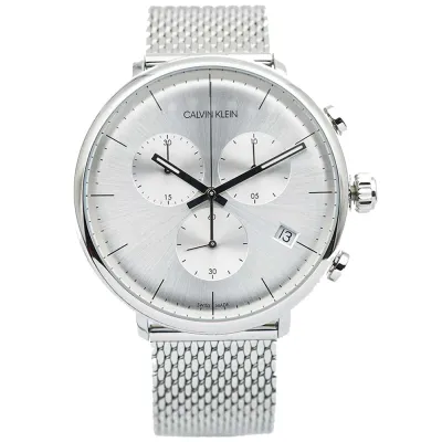 کاتژمێری پیاوان کاڵڤن کلاین Calvin Klein بە قەبارەی 43mm بە ڕووی ڕەش – سویسری