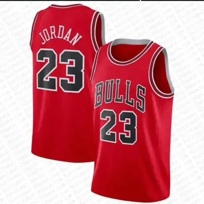 basket ball jersey bulls red large 