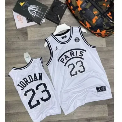 Paris Basketball Jersey - White - Medium