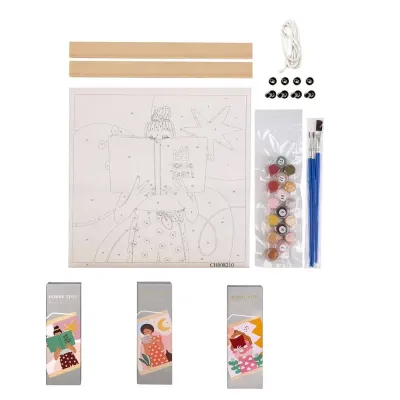 Miniso Painting Set Numbers DIY Series 20cm 3 Assorted Models