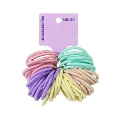 قایشی قژ مینیسۆ Miniso دیزاینی ڕەنگاوڕەنگ – 50 پارچە