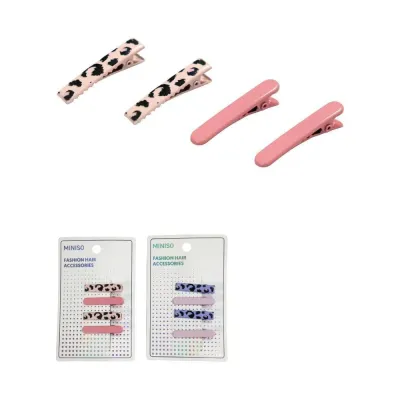 قلیپی قژ مینیسۆ Miniso پڵنگ 4.5cm 4 پارچە