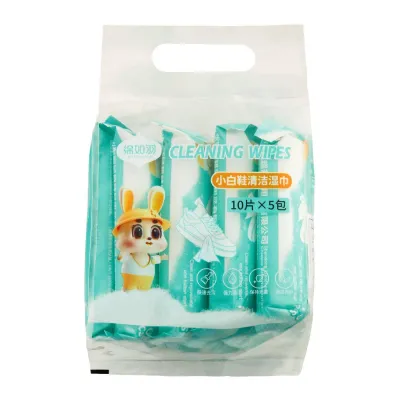 Wet Wipes for Cleaning Shoes 5 x 10 Pieces