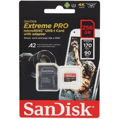SanDisk Extreme Pro 256GB SDXC Memory Card - UHS-I - V30