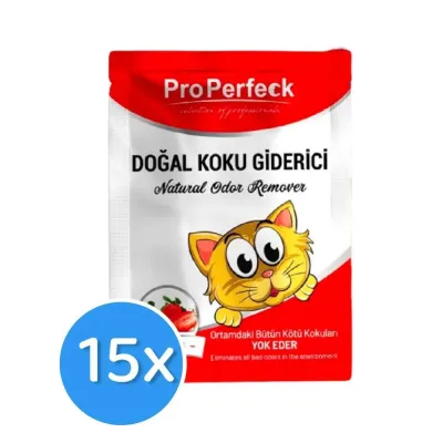ProPerfeck Strawberry Litter Deodorizer for Cats - 15 Pcs