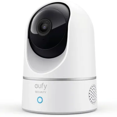 Anker T8410223 Eufy Indoor Cam 2K Pan and Tilt Smart Security Camera with AI Motion Detection
