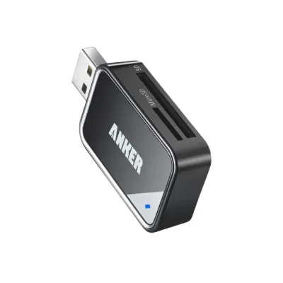 Anker A7612012 2-in-1 USB 3.0 Portable Card Reader – Black
