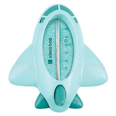 KikkaBoo Bath Thermometer Plane, Mint