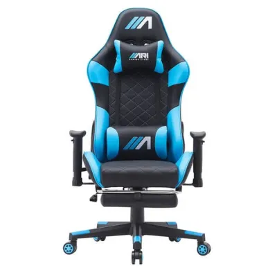 Ari AG01 Gaming Chair - Massage - Black & Skyblue