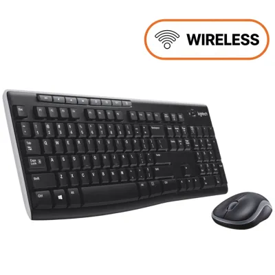 Logitech MK270 Wireless Keyboard and Mouse Combo with Long Battery Life