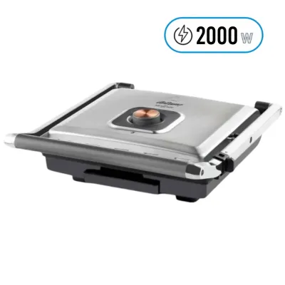 Arzum AR2022IN Grill and Sandwich Maker 2000W with Non-Stick Plates and Variable Temperature – inox