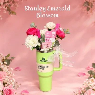 کۆمەڵە دیاری پەرداخی ستانلی Stanley ئیمیرالد بلۆسۆم – سەوز